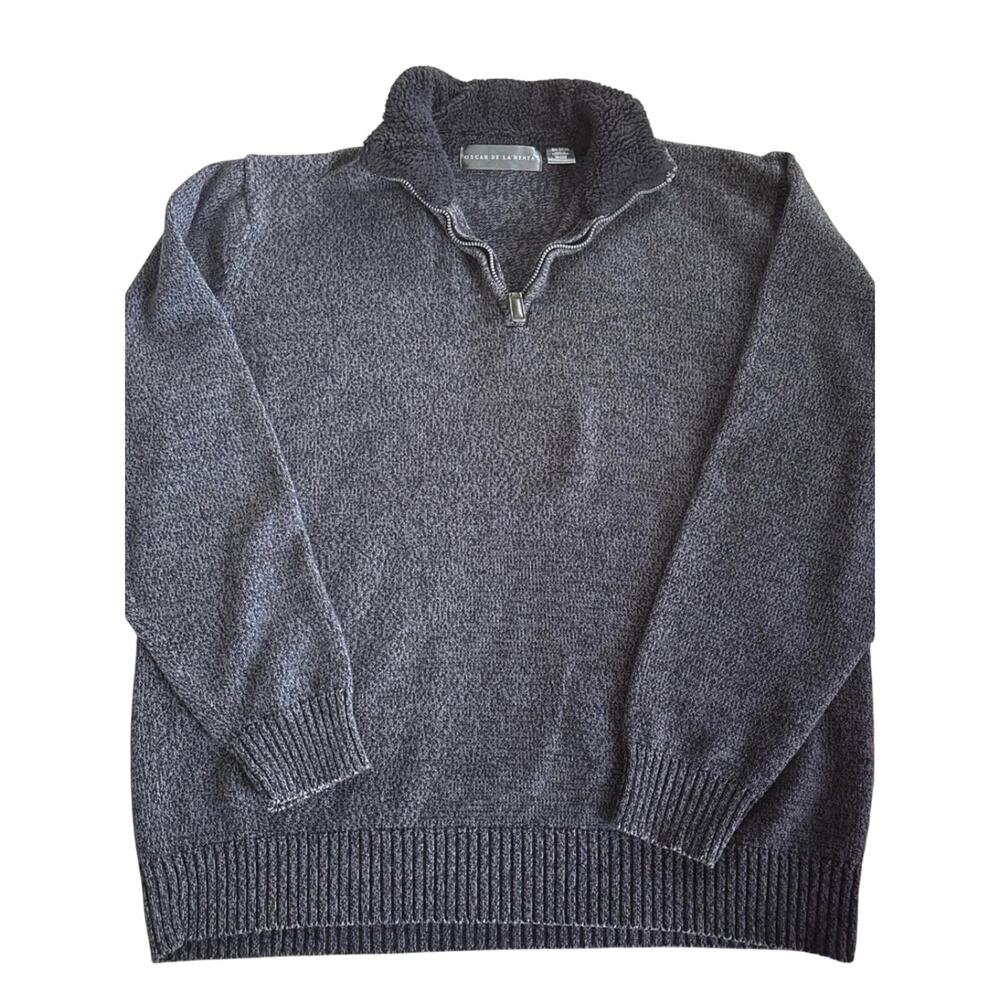 Oscar de la Renta Men's Quarter Zip Sweater